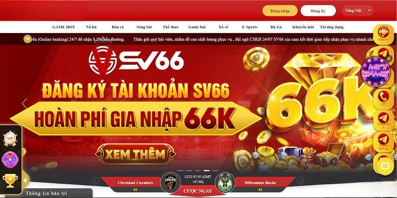 Nhà cái SV66 sở hữu kho game chất lượng